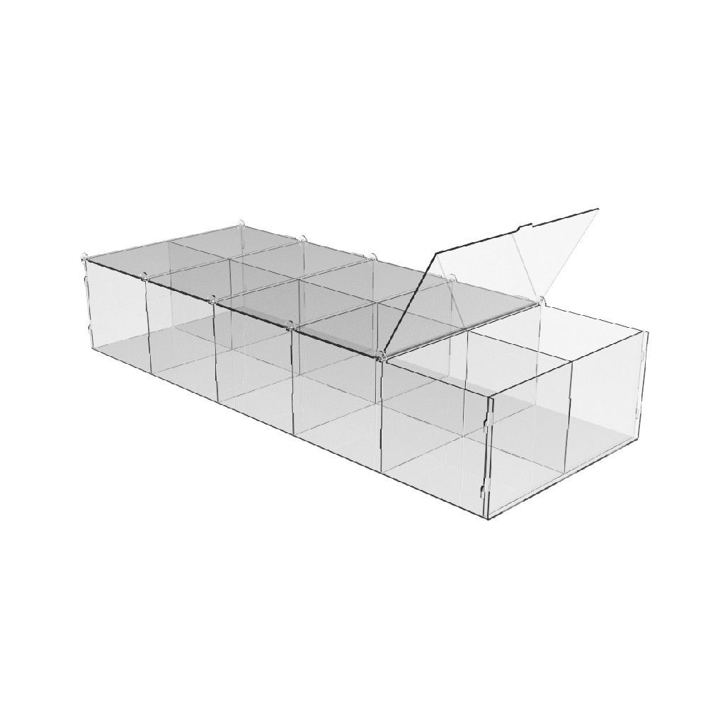 Коробка акриловая EKOSTAR 612х244х120 с крышкой Киев - изображение 2