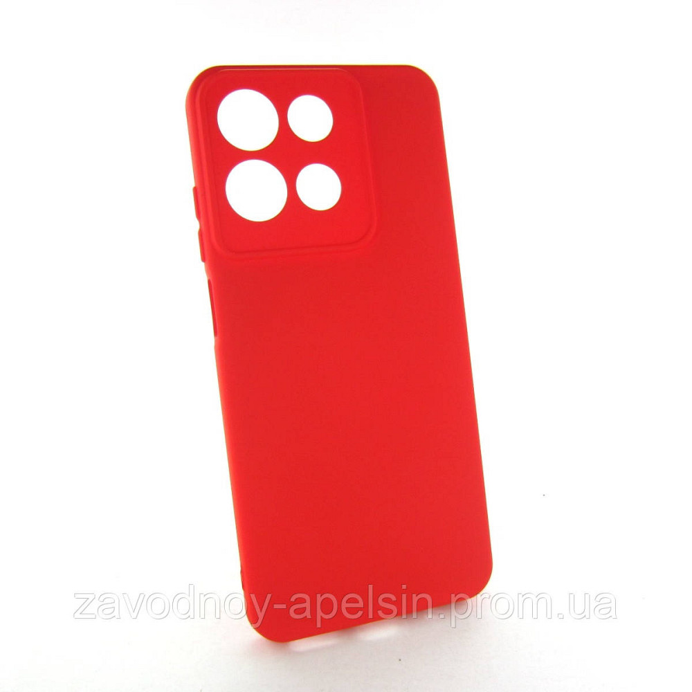 Motorola Moto G15 Силиконовый чехол Защита камеры (красный) Одесса - изображение 1