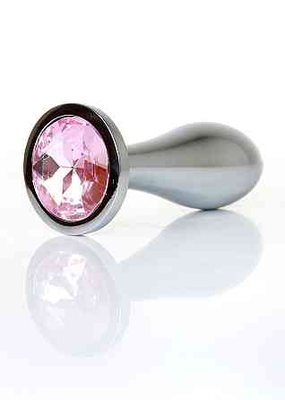 Анальная металлическая пробка Plug-Jewellery Silver PLUG-Rose M Sex Aura Киев
