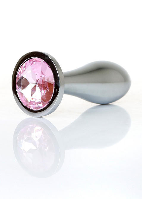 Анальная металлическая пробка Plug-Jewellery Silver PLUG-Rose M Sex Aura Киев - изображение 6