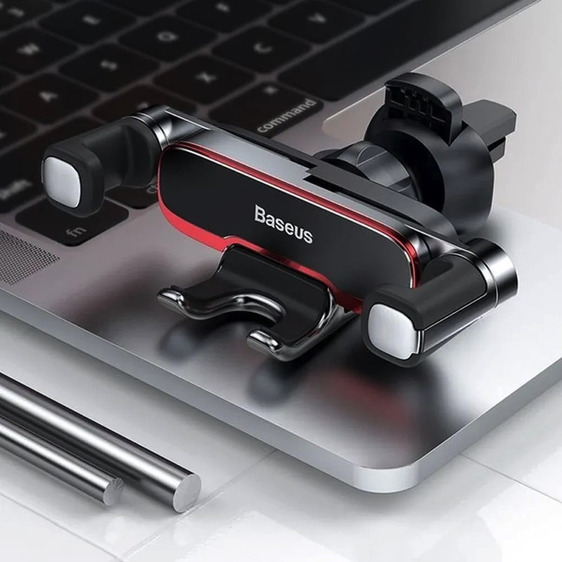 Автомобільний тримач для телефону Baseus Mr Hui Gravity Car Mount Black Одеса - фото 10