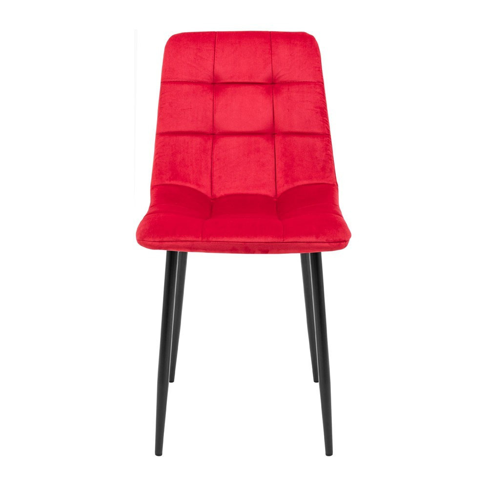 Стілець крісло м'який AlbaDesign U Florida Red чорні ніжки Червоний Київ - фото 2