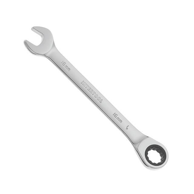 Ключ комбинированный с трещоточкой 16мм Cr-V; F DIN3113 Мукачево - изображение 1