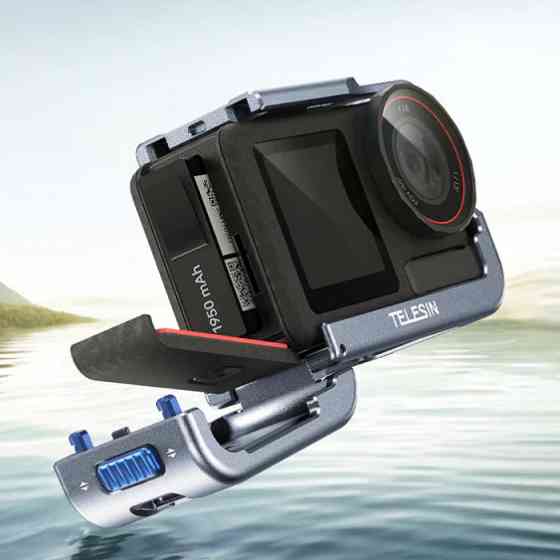 Алюмінієва рамка DJI Action 5 Pro/4/3 легка швидкознімна чорна Telesin S6-FMS-13BK-TDJ-1 Київ