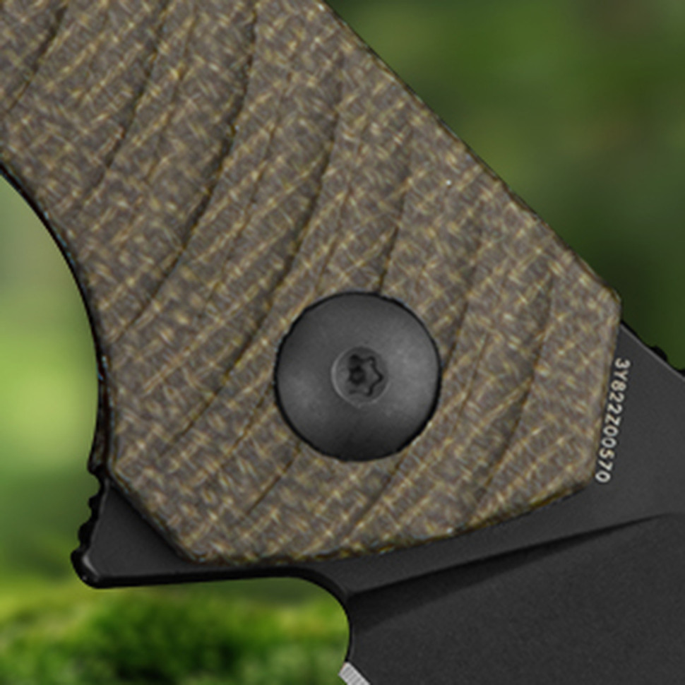 Ніж складаний туристичний Ruike P123-MB, (9.2 см) 14C28N / мікарта коричневий Київ - фото 13