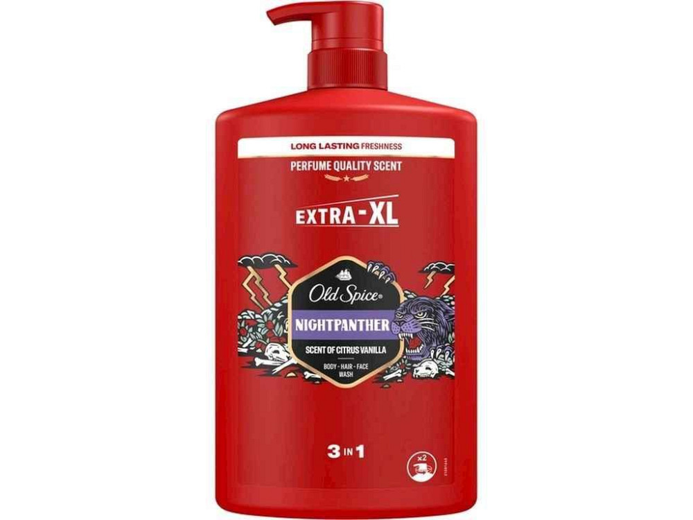 Гель-шампунь для душа 1л Night Panther ТМ OLD SPICE Киев - изображение 1