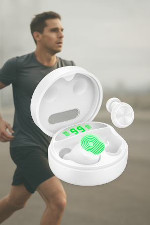 Бездротові навушники Yobola T5: HiFi Stereo, Bluetooth 5.0, сенсорне керування та захист IPX5 Київ
