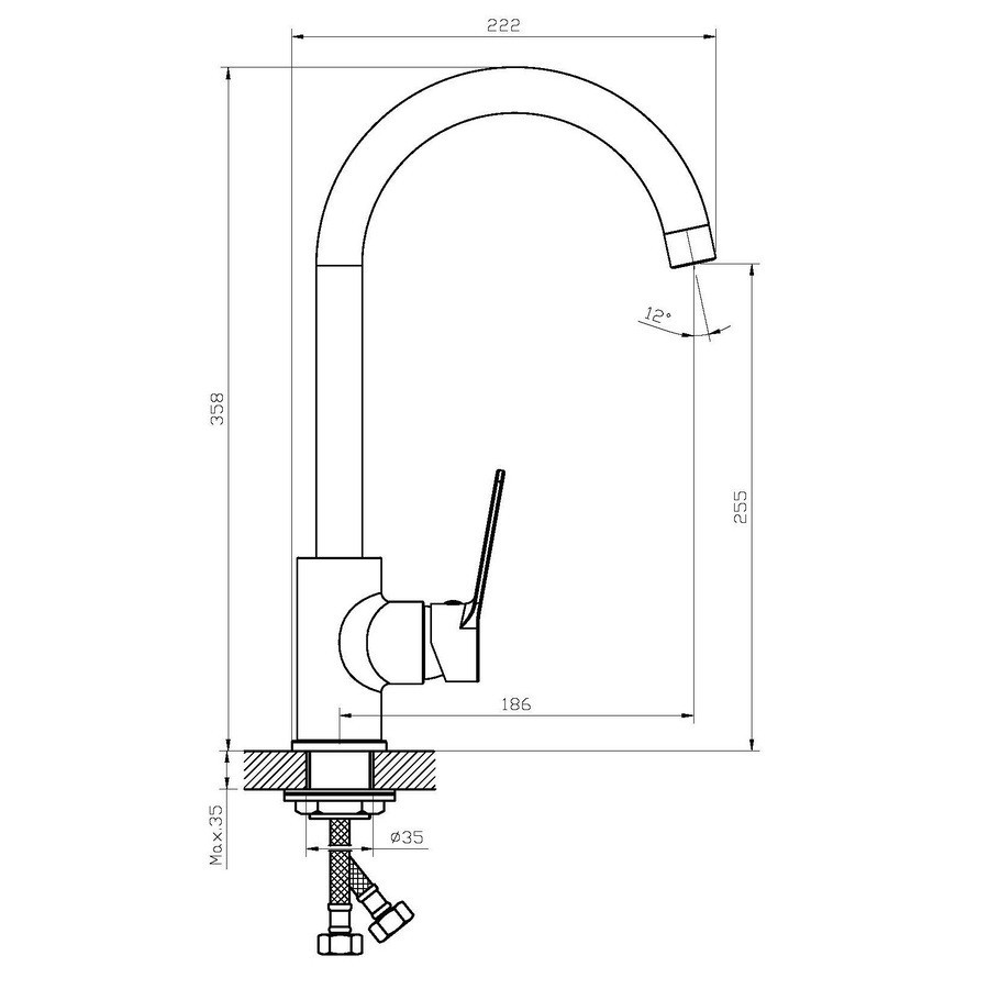 Змішувач для кухні Haiba Diana 017   ( HB1018 ) 24825 Харків - фото 7