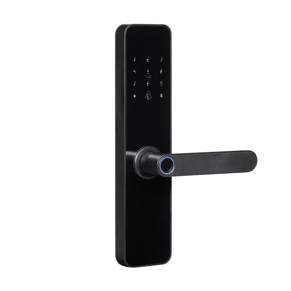 Замок біометричний автономний Trinix TRL-5110BTF Black L/R з Bluetooth, зчитувачем відбитків пальців і карт Mifare (65-00080) Київ - фото 3