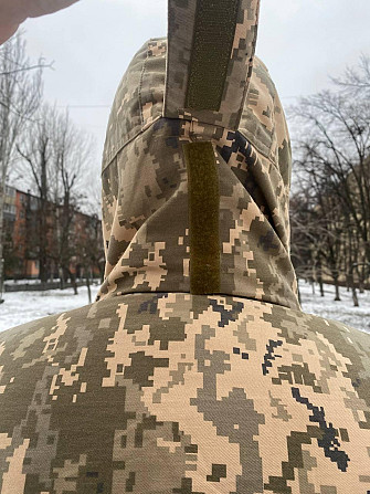 Зимовий військовий бушлат піксель ЗСУ на флісі тепла військова куртка зимова 52-54 Днепр - изображение 7