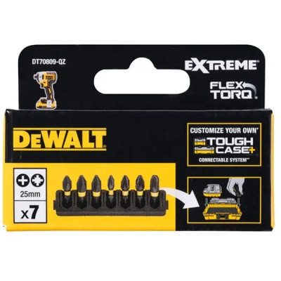 Набор бит DeWALT в касете для Tough Case,FlexTorq,L 25 мм, Рh1,Рh2 2 шт, Pz1,Pz2 2 шт, Pz3 (DT70809) Винница - изображение 2