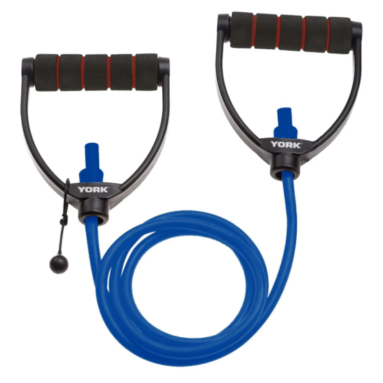 Еспандер трубчастий з ручками York Heavy, синій Киев