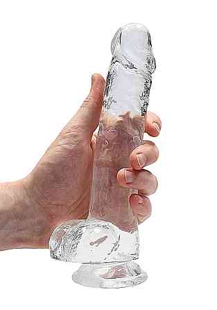 Фалоімітатор - Realrock Dildo 8" Transparent Sex Aura Київ