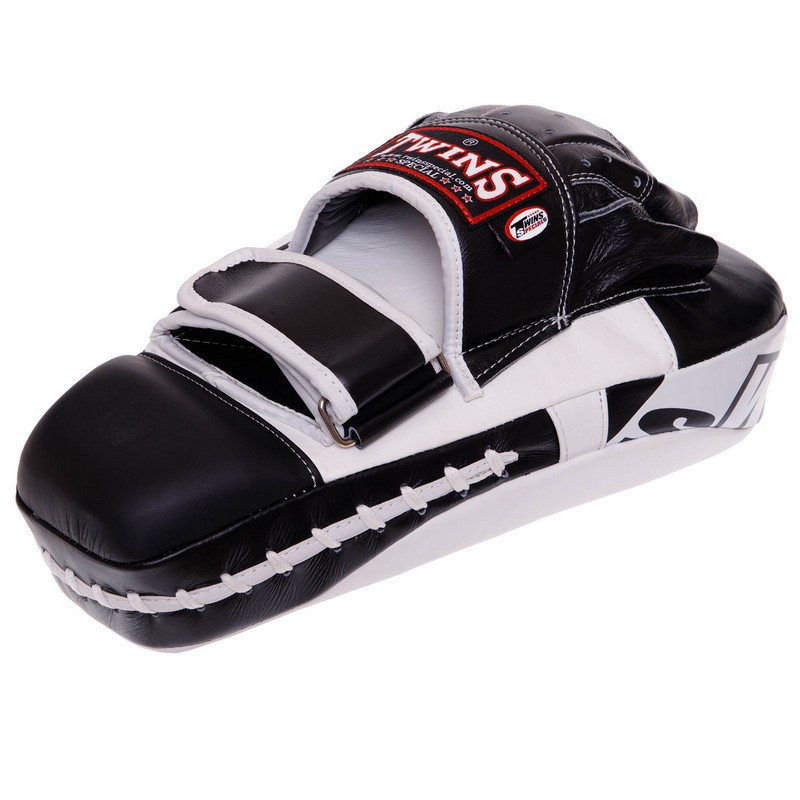 Лапа вигнута для боксу та єдиноборств TWINS PML21 розмір 33x20x12 см чорний-білий Київ - фото 3