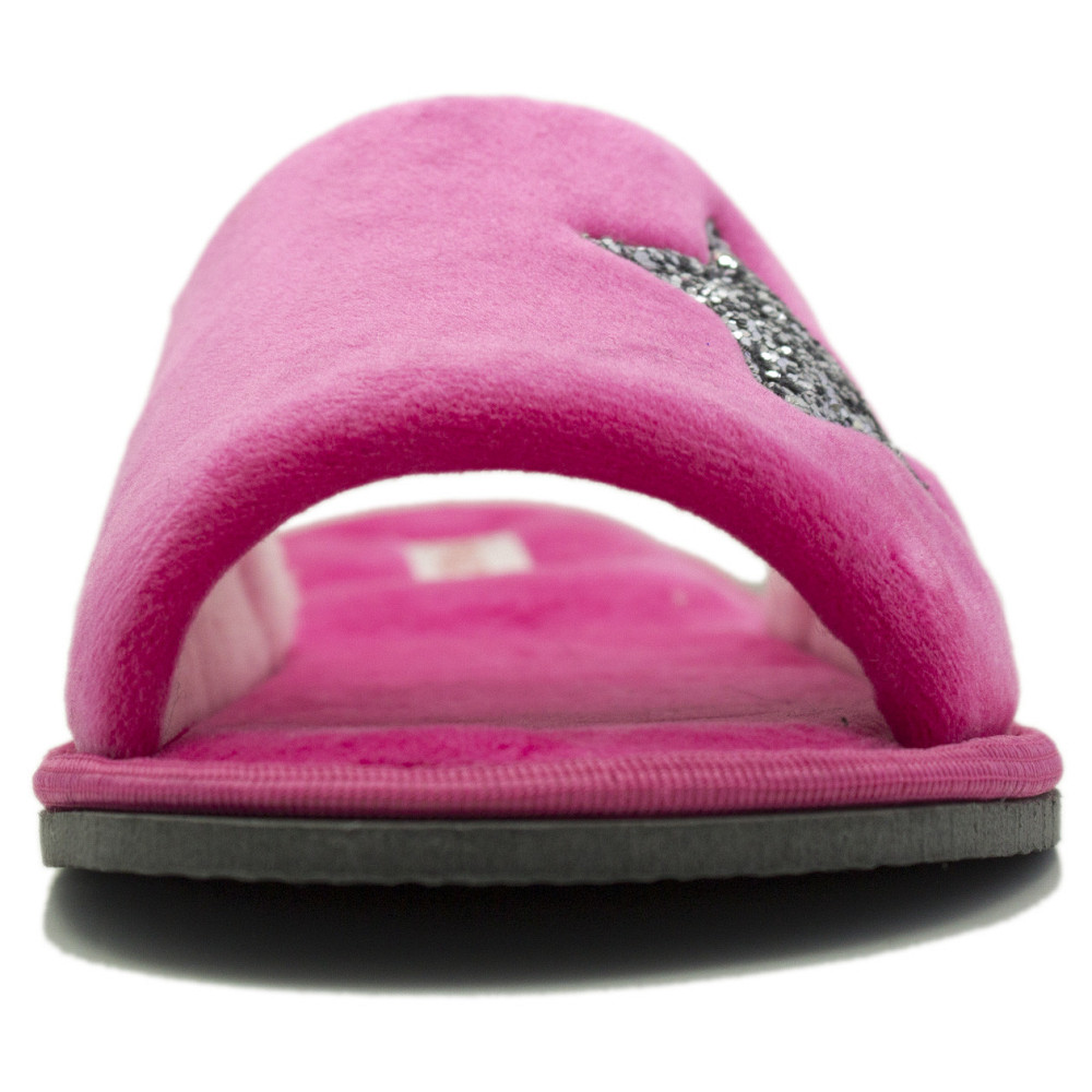 Капці жіночі відкриті велюрові малинові "Pago" зірка 36,37,38,39,40,41рр Одеса - фото 5