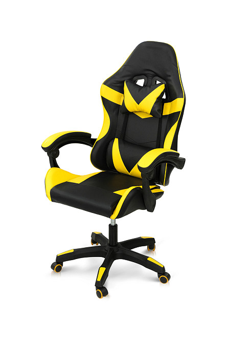 Крісло геймерське Слім, чорний/жовтий Київ - фото 1