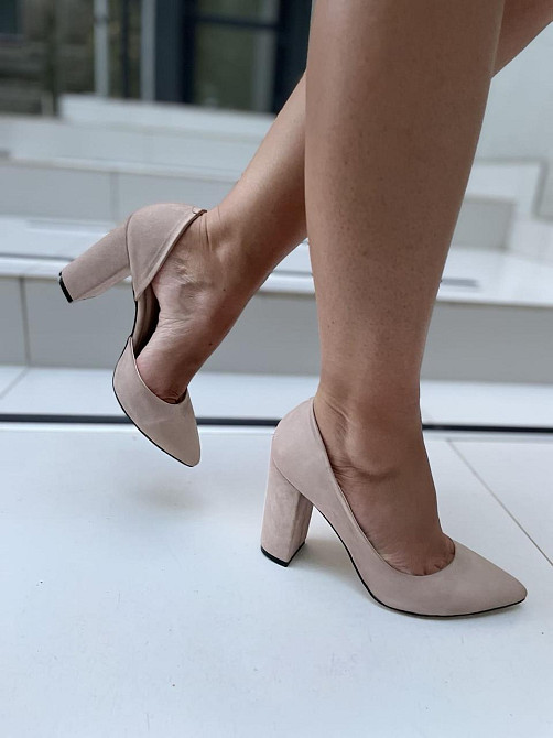 Туфлі жіночі SEE SEVEN пудра натуральна замша 39р. (65/9534) Коломыя - изображение 4