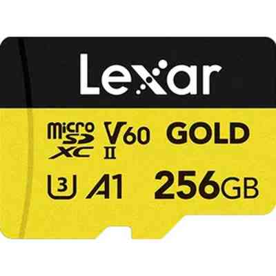 Карта пам&apos;яті Lexar 256GB microSDXC class 10 UHS-II U3 V60 A1 Professional Gold (LMSGOLD256G-BNNNG) Вінниця