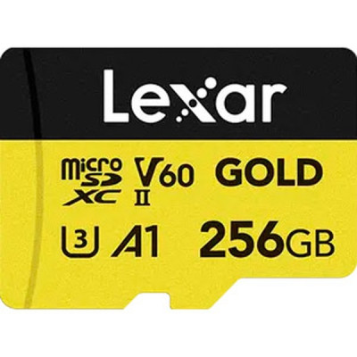 Карта памяти Lexar 256GB microSDXC class 10 UHS-II U3 V60 A1 Professional Gold (LMSGOLD256G-BNNNG) Винница - изображение 1