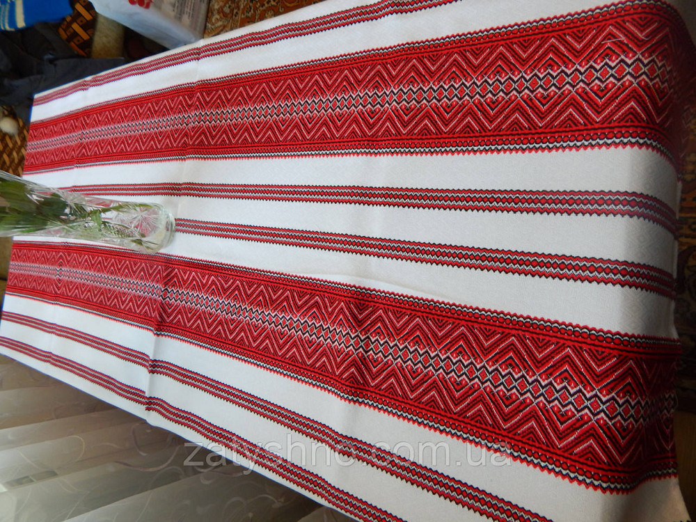 Скатертина з вишивкою червоною Київ - фото 4