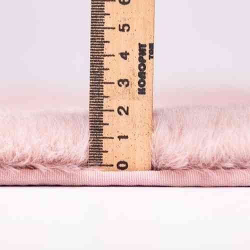 Килимок для підлоги з еко-хутра ТМ Dariana Tweed 75*150 см рожевий Житомир