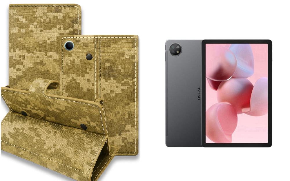Книжка-трансформер для планшета Blackview Oscal Pad 50, Pad 50 Kids, колір Black Pixel Київ - фото 1