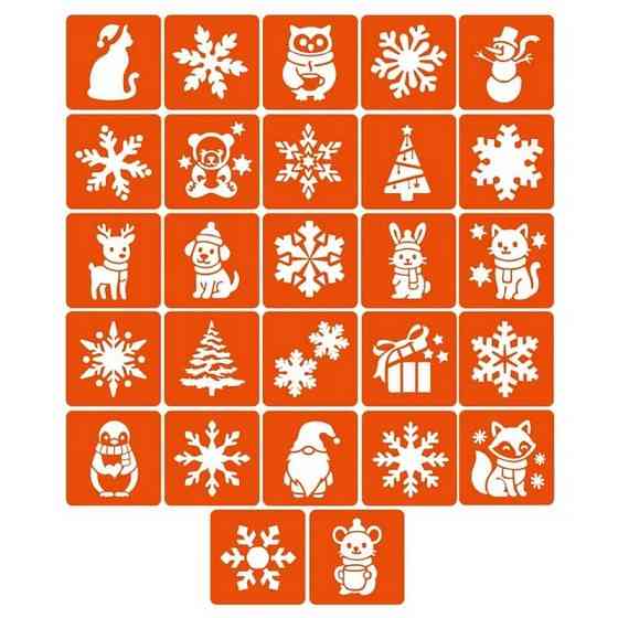 Набор трафаретов для био-тату 