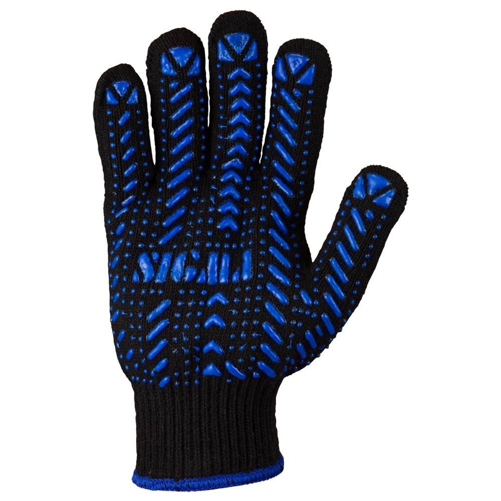 Sigma Перчатки трикотажные с ПВХ точкой р10 Актив (черные) КРАТНО 12 парам SIGMA (9442471) Київ - фото 4