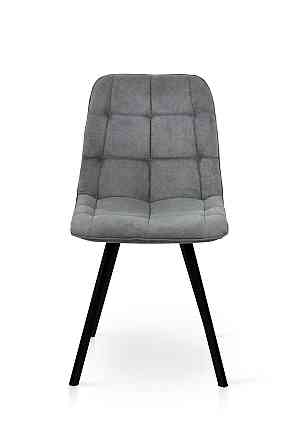 Стілець Софт, метал чорний/ тканина темно сіра Киев