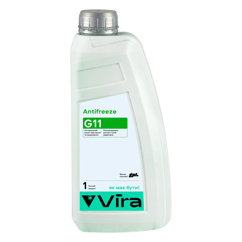 Антифриз Vira G11 -40°C зеленый готовый 1кг Львов - изображение 1