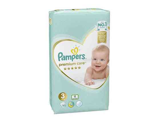 Пiдгузки Premium Care № 3 Midi (6-10кг) Економ 60шт ТМ PAMPERS Київ