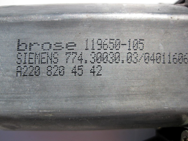 Mercedes-Benz  A2208204542 Моторчик переднього склопідйомника C-Class W203 CLC C203 CL C215 S-Class W220 Одесса - изображение 3