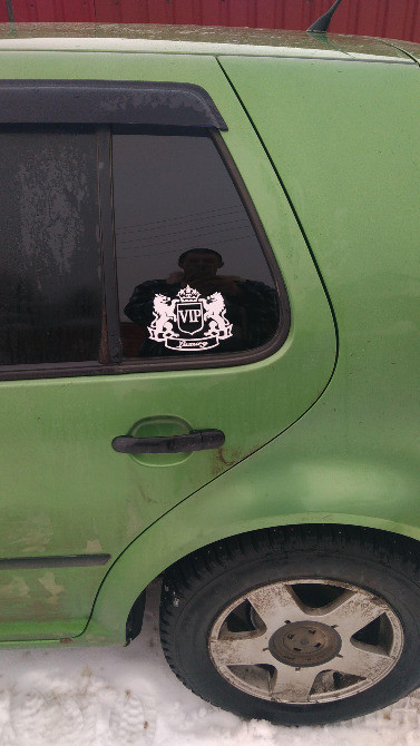 Наклейка на авто Vip Белая светоотражающая Тюнинг Киев - изображение 4