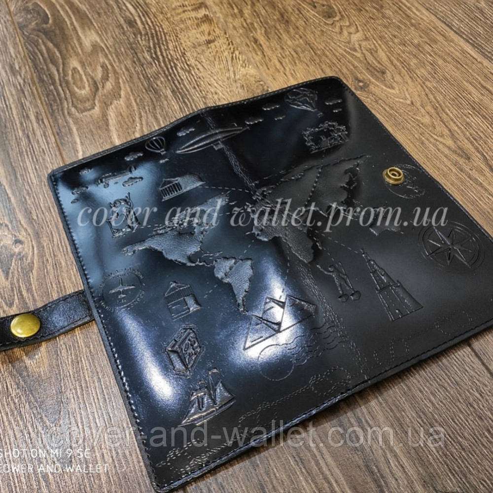 Кожаный черный тревел-кейс Hi Art Киев - изображение 3