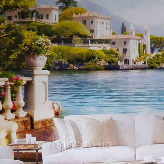 Шпалери вінілові на флізелін розширюють простір море вид на місто віллу Київ