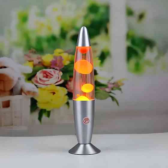 Нічник-світильник Лава лампа 37см,25Вт,від 220В,Помаранчевий SBR Київ