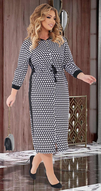 Стильне плаття великого розміру на змійці (56) Київ - фото 2