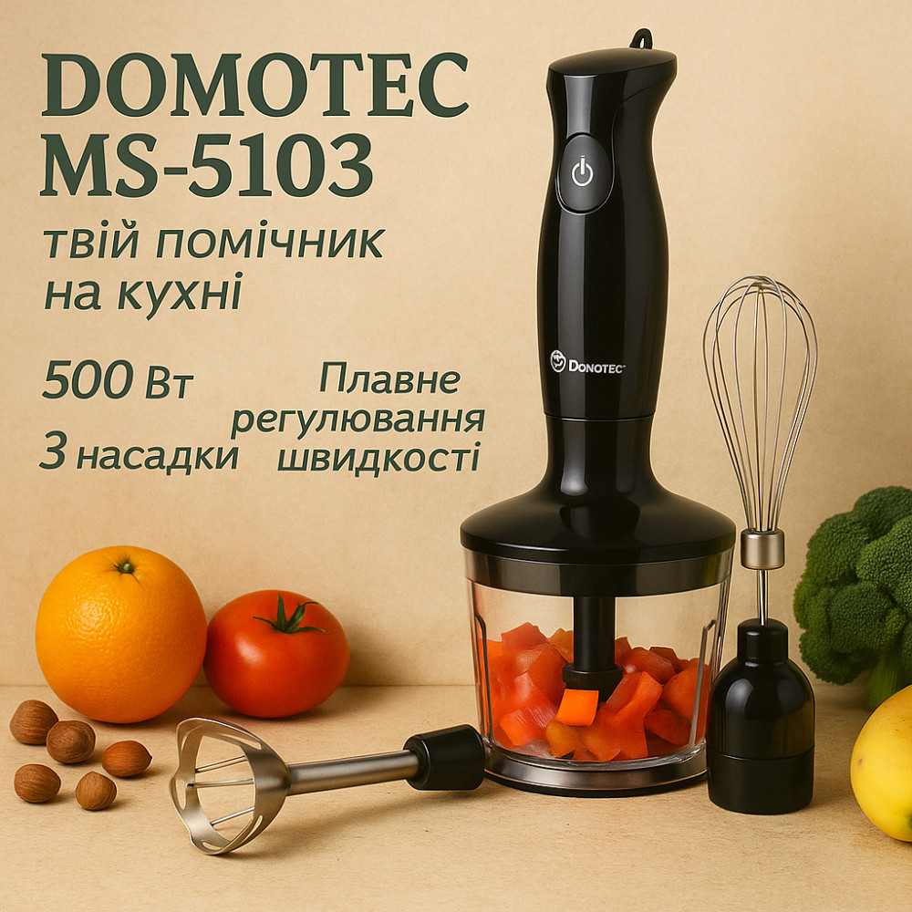 Измельчитель электрический блендер настольный бытовой, Блендер для крем-суп Смузи мейкер OF-60 Львов - изображение 19
