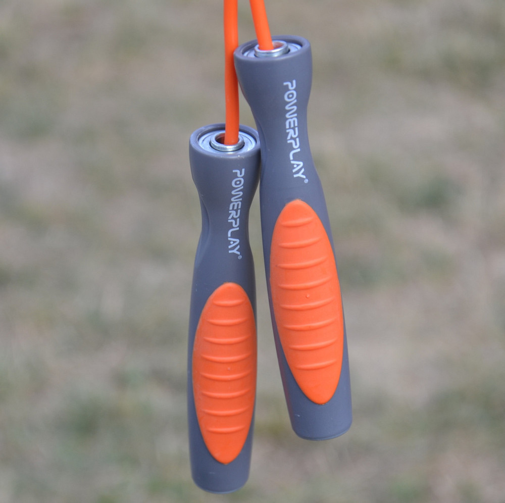 Скакалка спортивная PowerPlay 4204 Classic Jump Rope Оранжевая (2,7m.) Киев - изображение 7