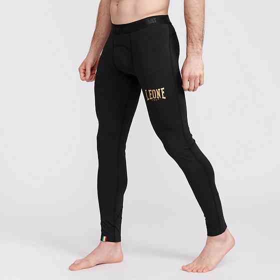 Брюки компрессійні Leone Black/Gold S Кам'янське