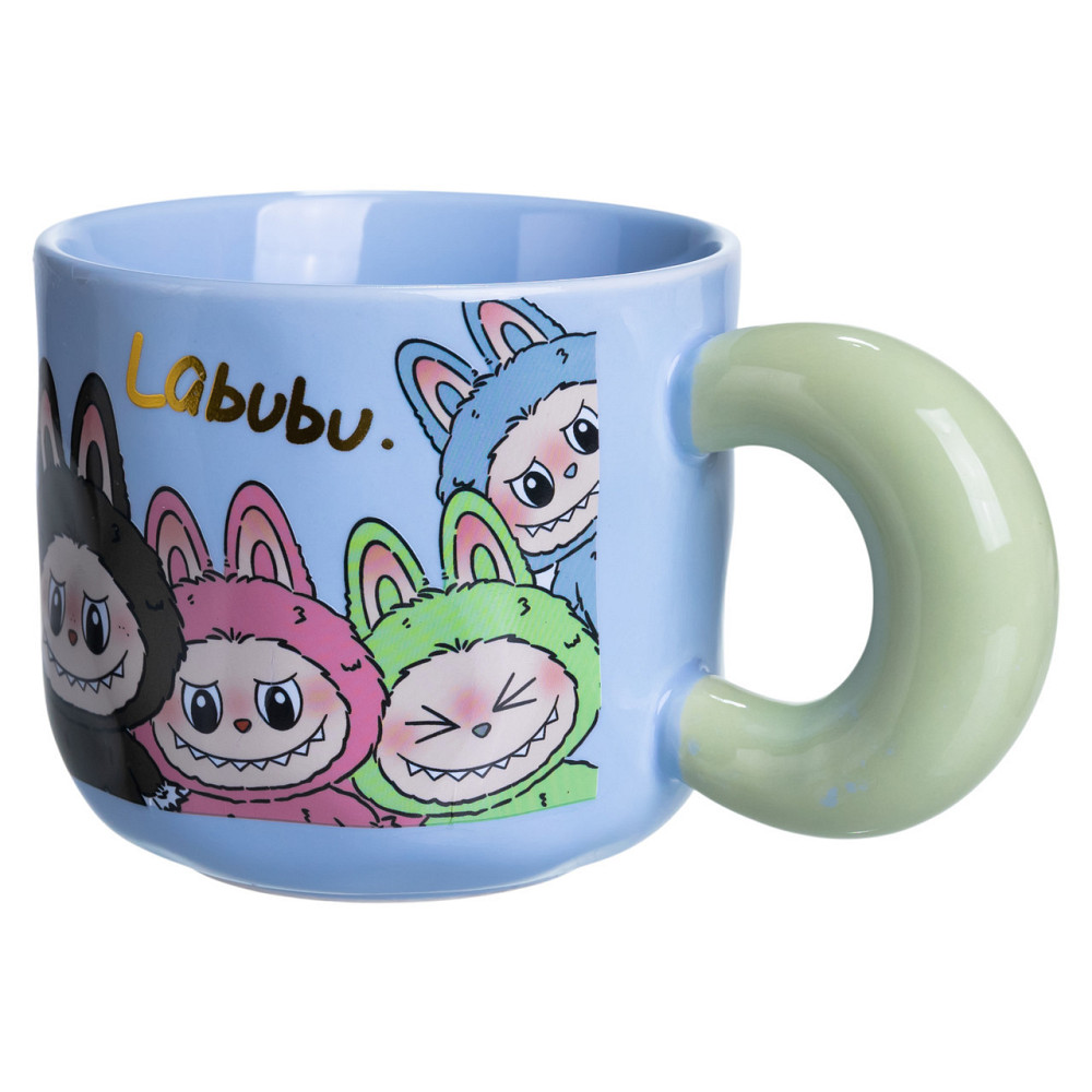 Чашка фарфоровая Labubu 400 (мл) подарочная кружка прикольная чашка для детей на подарок FM-22D SBR Киев - изображение 4