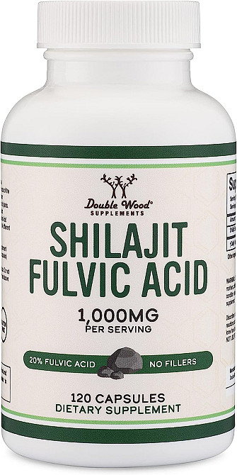 Мумие Double Wood Supplements Shilajit Resin 1000 mg 120 capsules Луцк - изображение 1