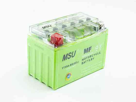 Мотоаккумулятор гелевый MSU YTX9A-BS 12V 9Ah (GEL, для мотоцикла) Киев