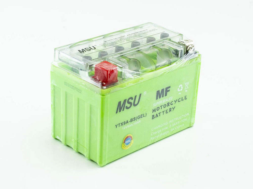 Мотоаккумулятор гелевый MSU YTX9A-BS 12V 9Ah (GEL, для мотоцикла) Киев - изображение 1