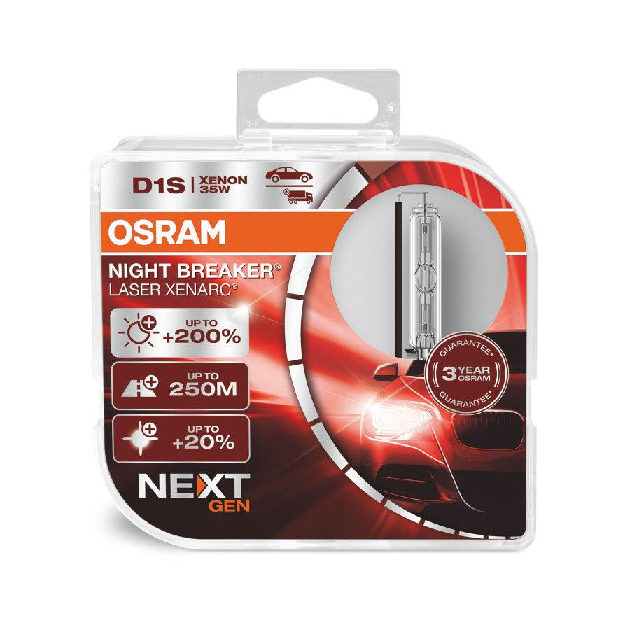 Комплект ксеноновых ламп OSRAM 66140XNN-HCB Night Breaker Laser NG +200% D1S 85V 35W P32d-2 XENARC HardDuopet Харків - фото 2