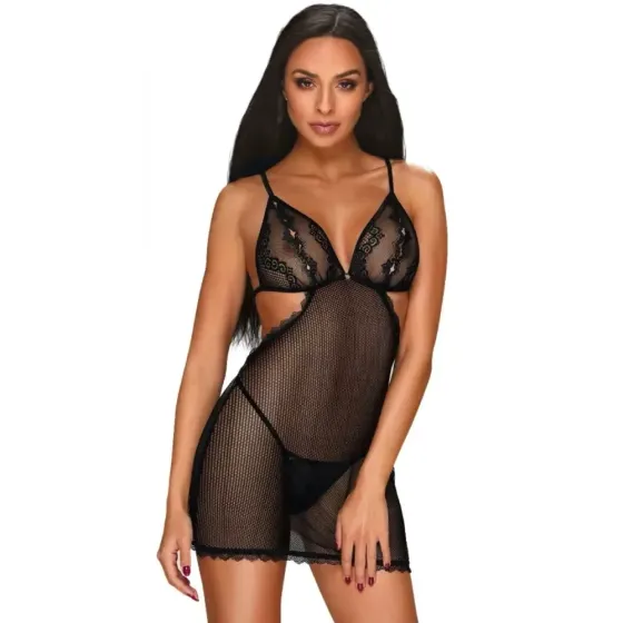 Пеньюар Obsessive Millagro и стринги S/M Sex Aura Киев