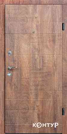 Двери квартирные, серия ТИП 12.2 модель 144 спил коньячный/крафт белый 860 Киев