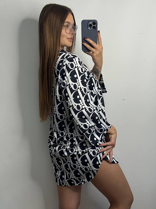 Женская ночная рубашка сатиновая Диор L Харьков - изображение 2