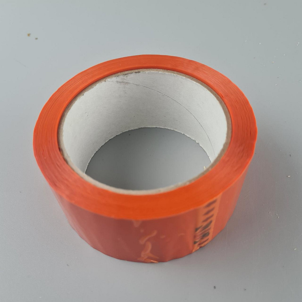 Упаковочный скотч Ярко-Оранжевый 38мк 45мм 80метров  