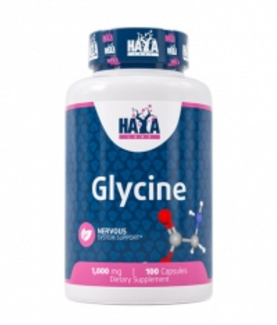 Гліцин Haya Labs Glycine 1000 mg 100 Caps Луцьк - фото 1